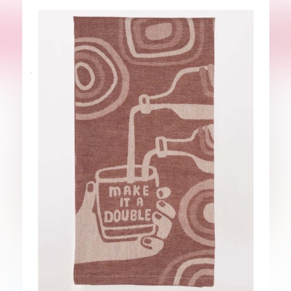 Blue Q Kitchen Nwt Make It A Double Cotton Dish Towel Blue Q Fun Housewarming Gift Poshmark